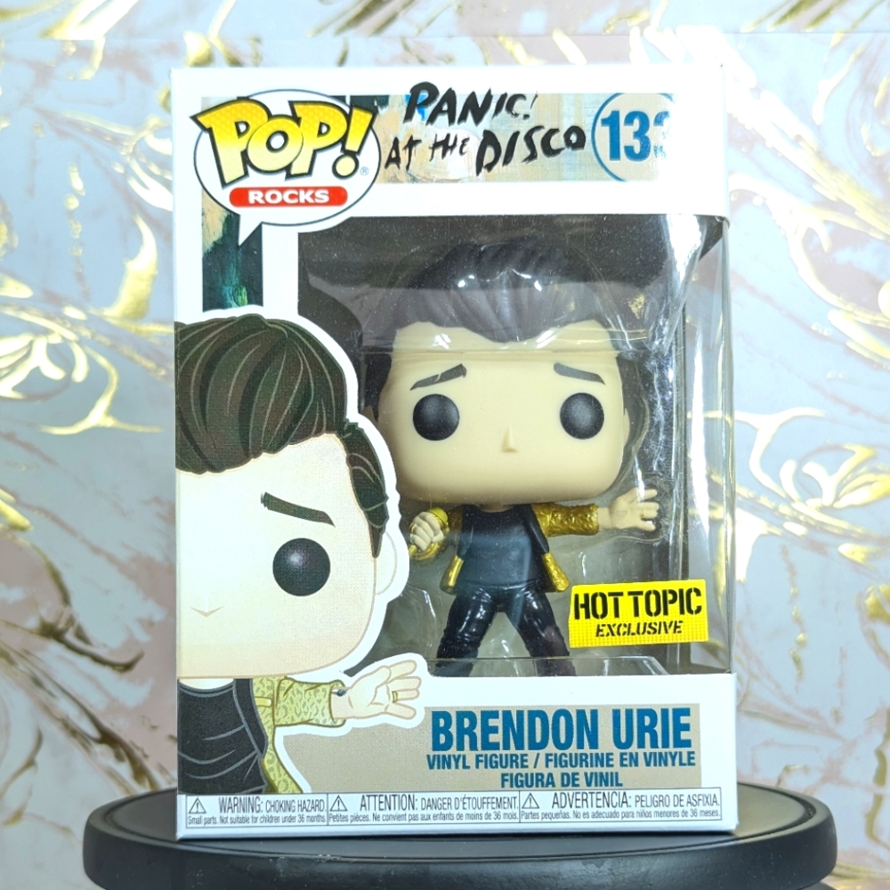 Funko Pop! Rocks Panic At The Disco Brendon Urie 133 Hot Topic Exclusive NIB